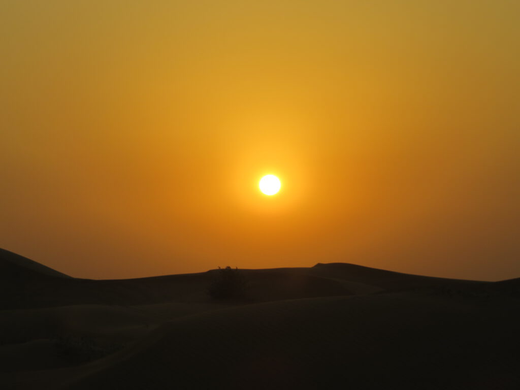 Sonnenuntergang in der Wüste