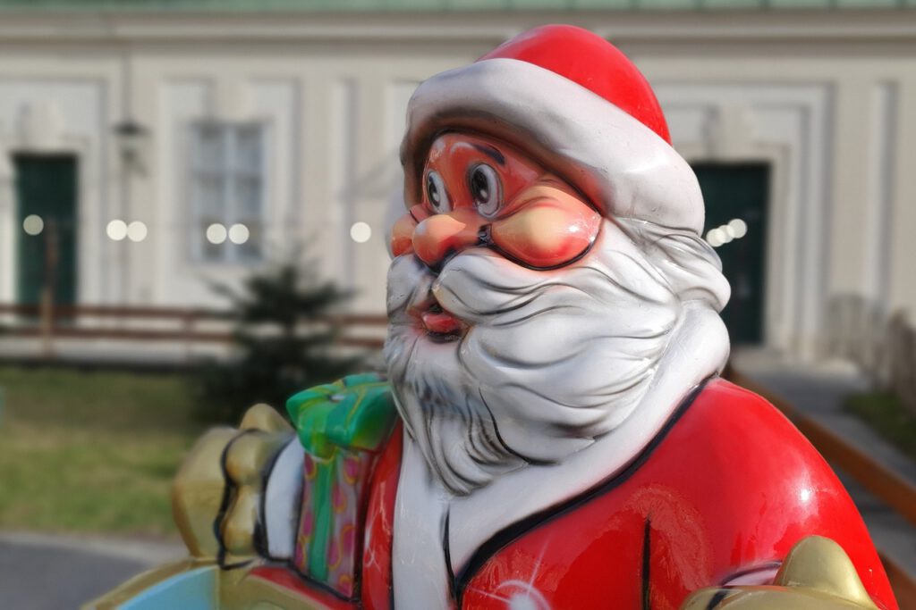 Nikolaus auf einem Wiener Weihnachtsmarkt